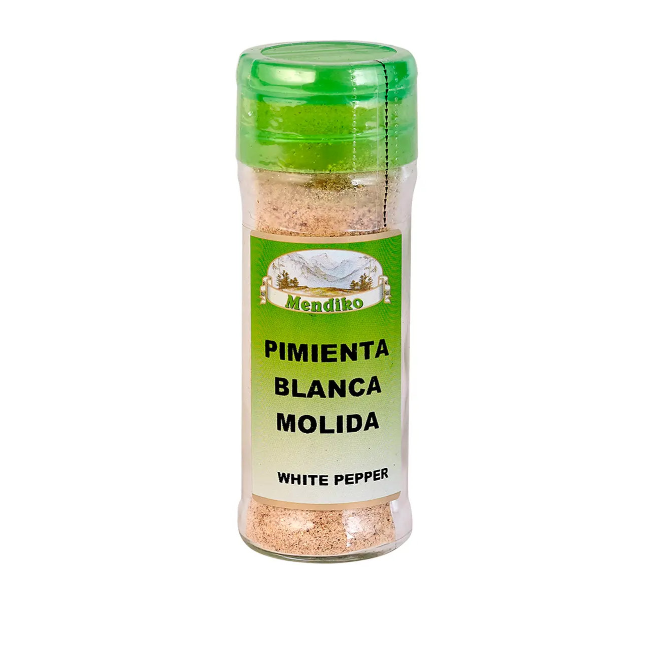 Pimienta Blanca Molida Frasco Cristal