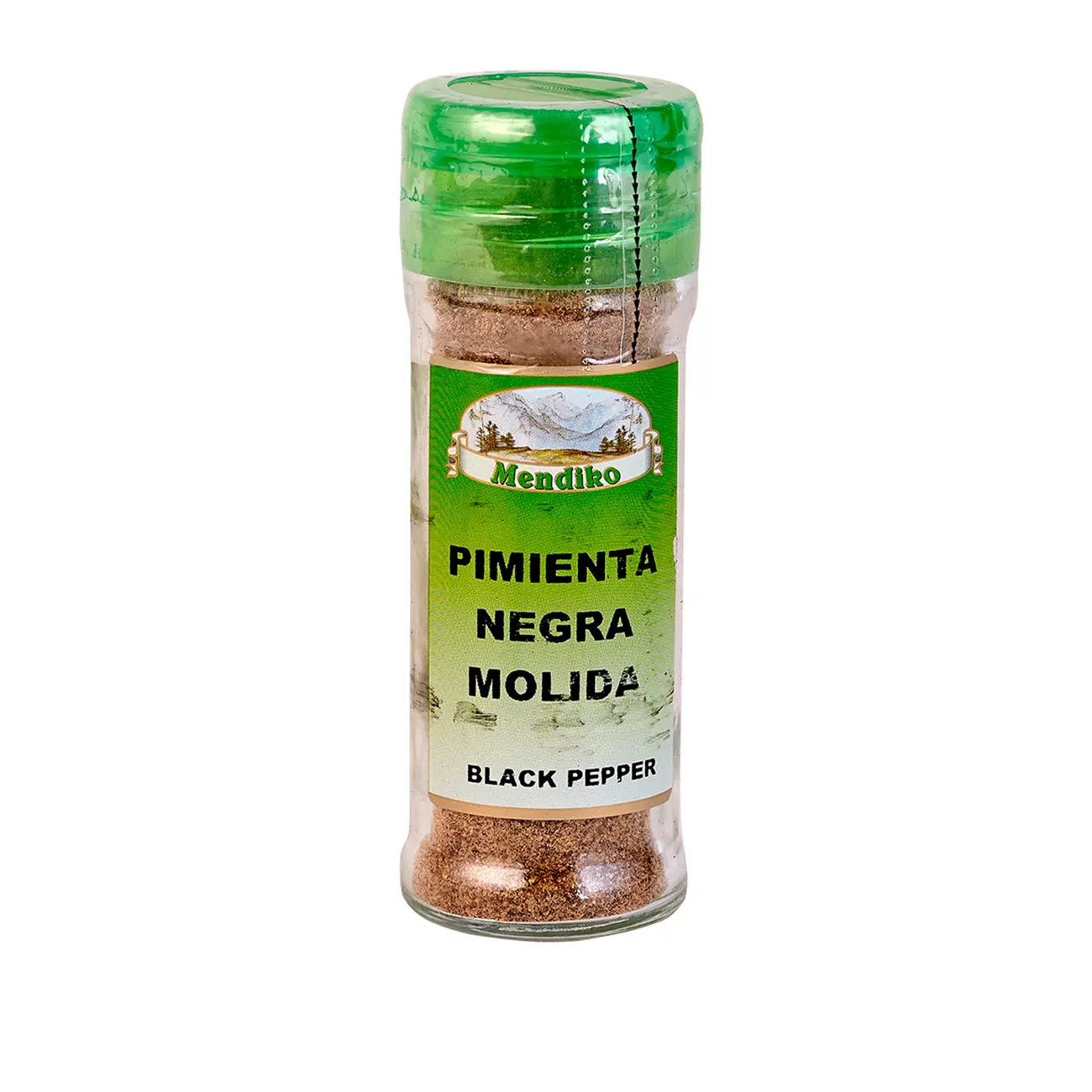 Pimienta Negra Molida Frasco Cristal